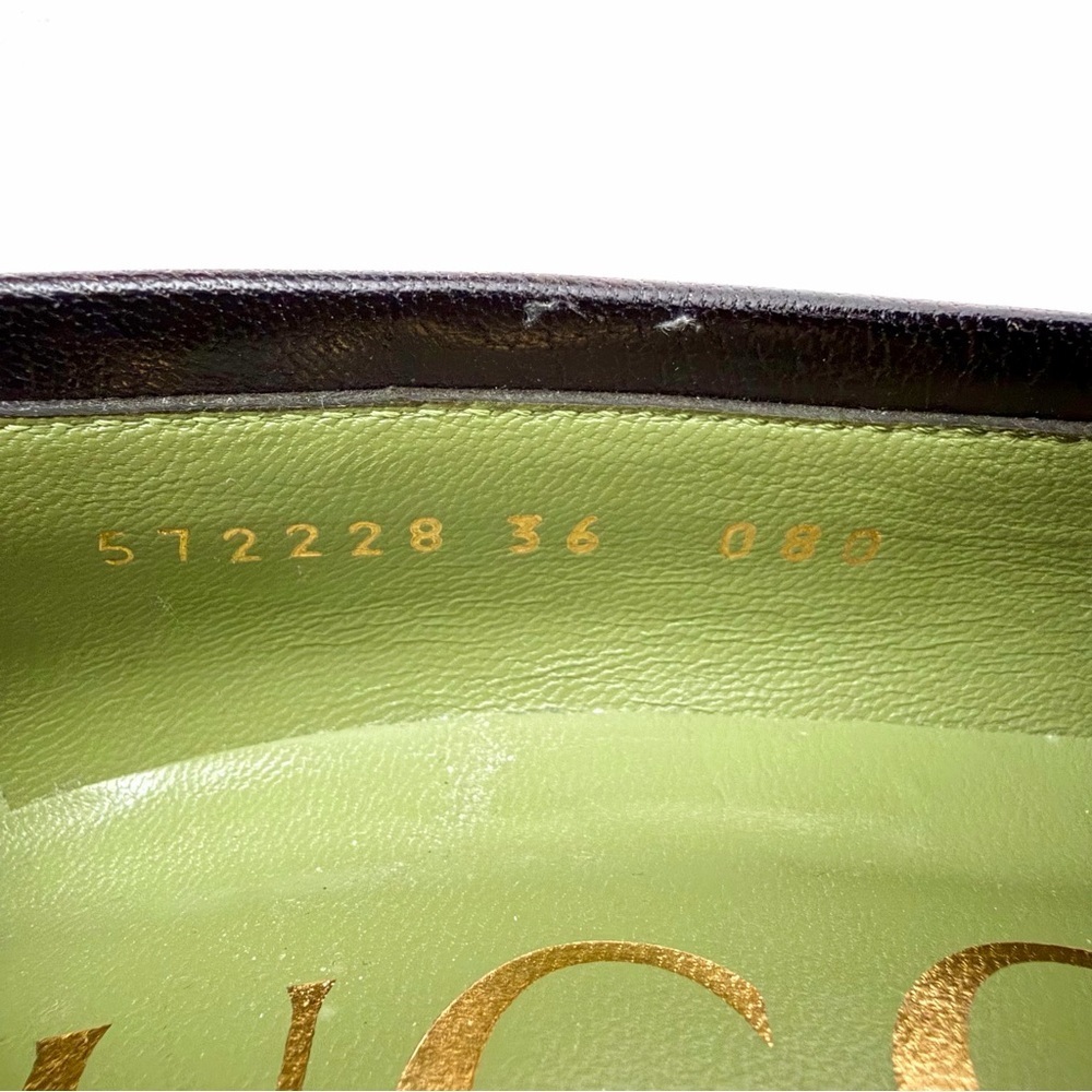 GUCCI | Horsebit Platform Loafer Pumps Houdan Block Heel Leather EU 36 - Picture 7 of 12